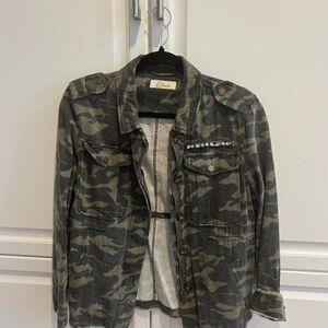 Women's Green and Khaki Jacket